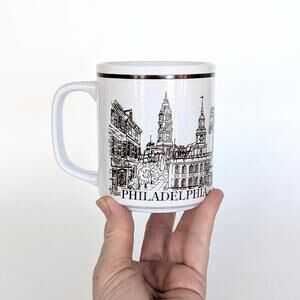 Vintage Philadelphia Ceramic Coffee Mug - Philly Souvenir Mug
